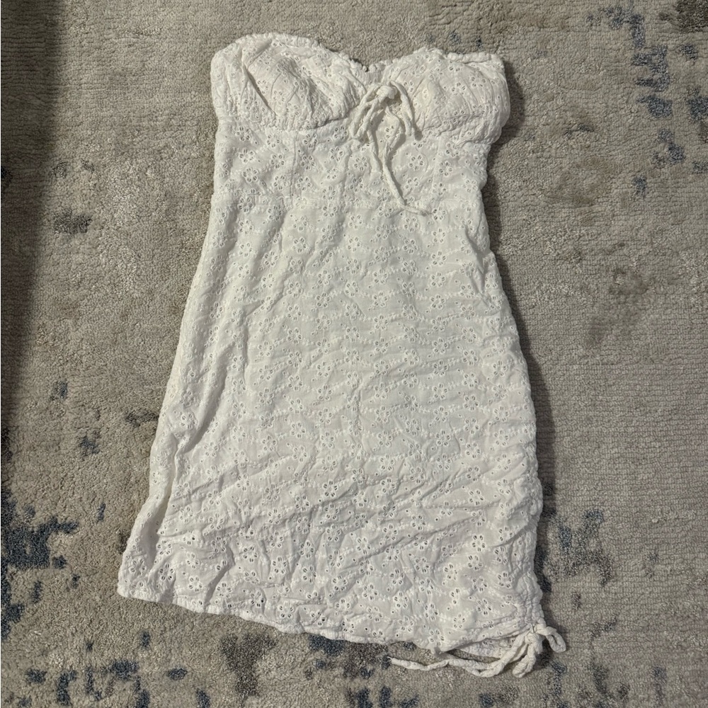 Princess Polly White strapless mini sundress size US 4